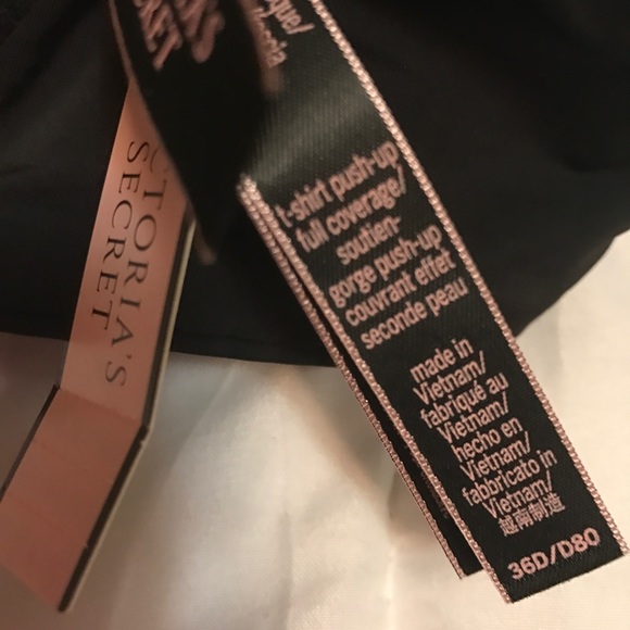 Victoria's Secret black fishnet push-up 36D NWT - Picture 5 of 6